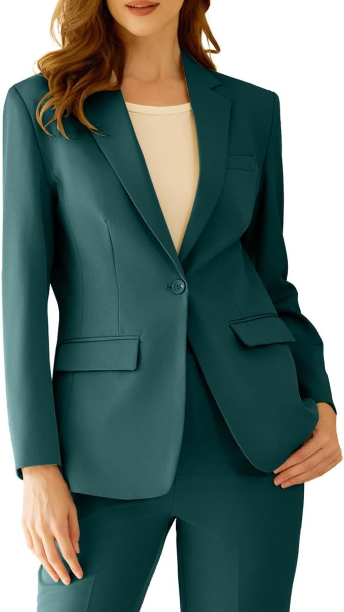 Women's Professional Suit 2 Piece Slim Fit Outfit for Work