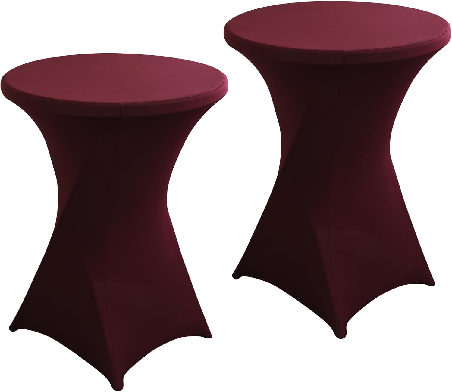 2-Pack Black Spandex Cocktail Table Cover: Elegant & Durable!