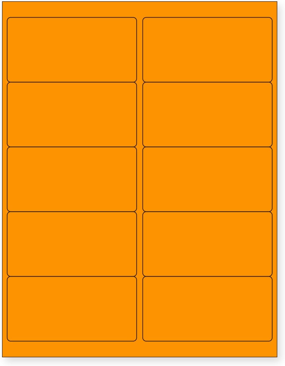 NextDayLabels Neon Color High Light Fluorescent Labels 1000 Pack