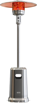 EAST OAK 50,000 BTU Patio Heater with Table Design and Wheels