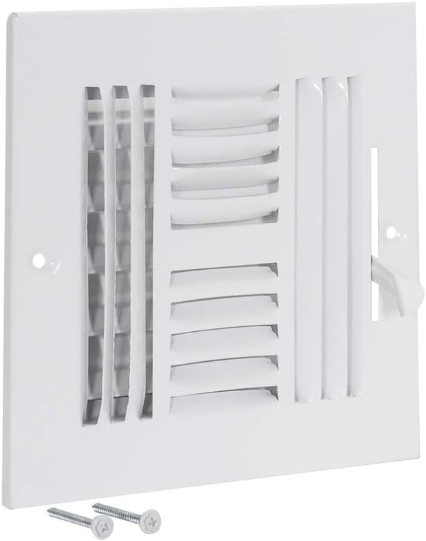 Effortless Air Flow: EZ-FLO 6x6 White Vent Cover
