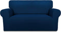 PureFit Super Stretch Sofa Slipcover for Loveseat in Navy Color
