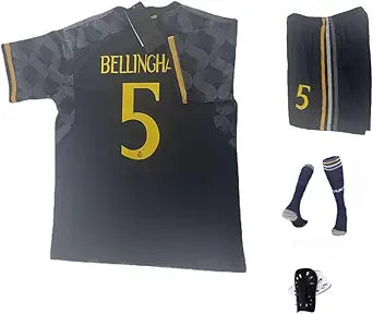 Madrid #5 Kids Soccer Jersey Kit Shorts Socks Set Youth Size #7