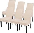 Dining Room Chair Covers Set of 6 - Stretch Parsons Slipcovers