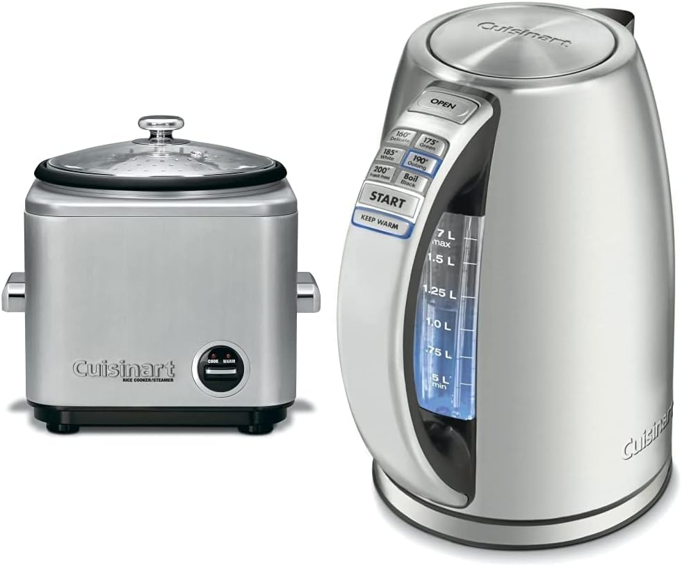 Cuisinart 8-Cup Rice Cooker and 1.7-Liter Electric Kettle