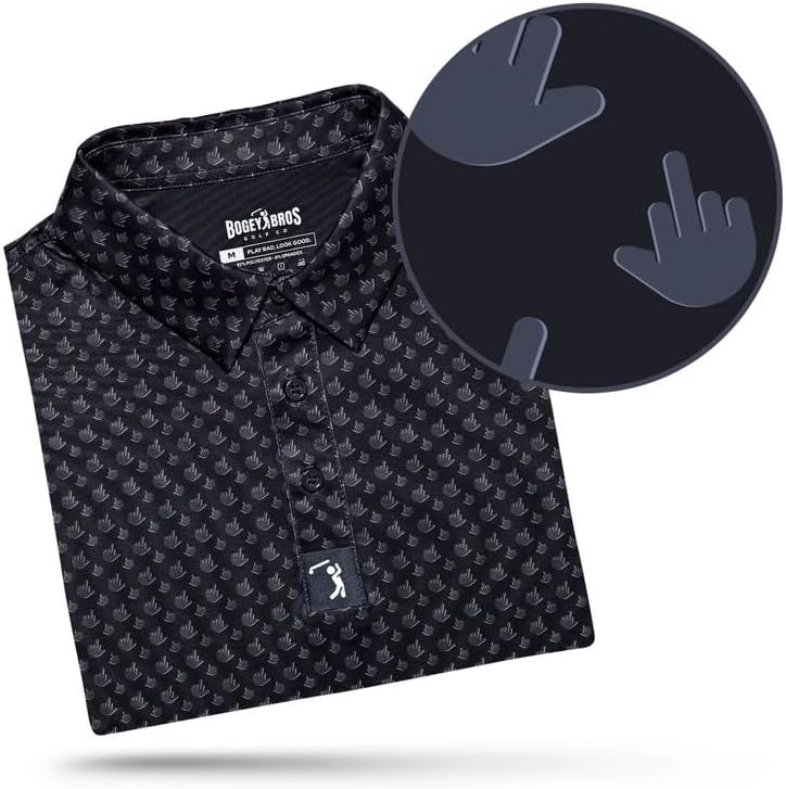 Funny Golf Polo Shirts with UPF 50 Protection for Men