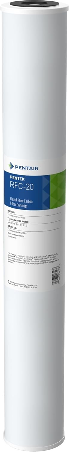 Pentair Pentek RFC-20 Carbon Water Filter for Whole House Use