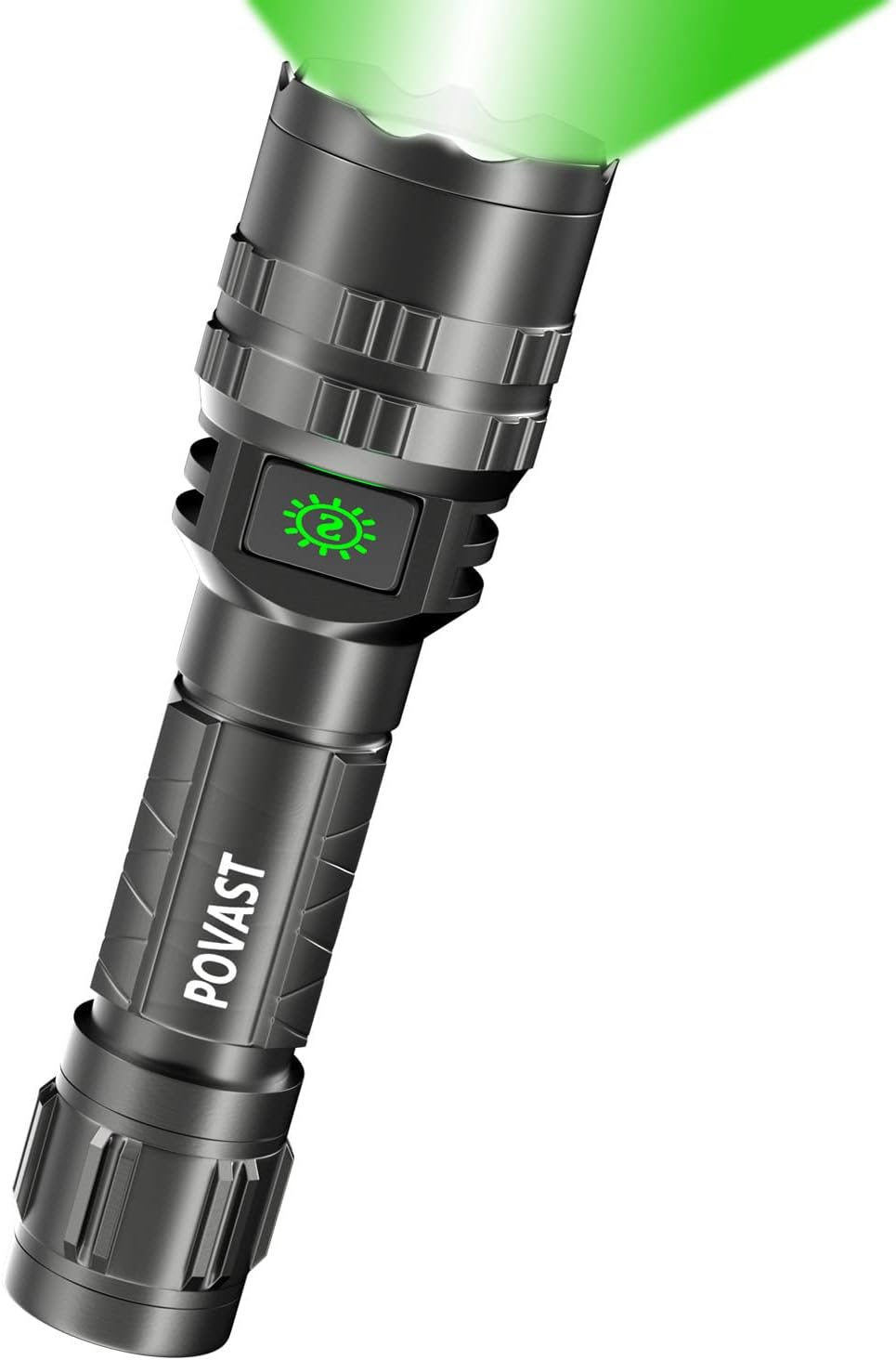 POVAST PVL2 Zoomable Green Light Rechargeable Flashlight Review