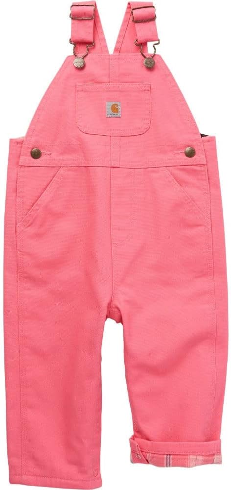 Carhartt Kid's CM9712 Loose Fit Canvas Bib Overall for Girls