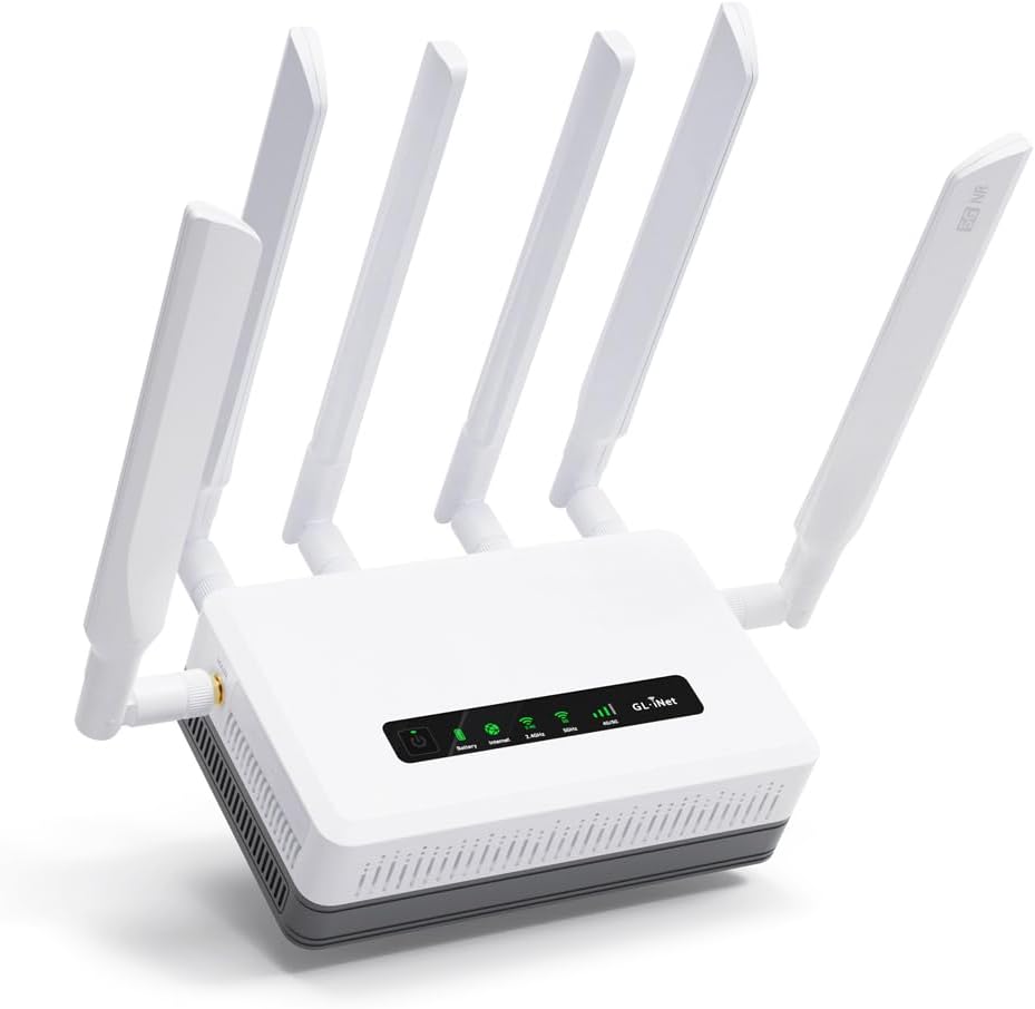 GL-XE3000 5G Router with Dual SIM and Wi-Fi 6 for Business Use