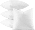 MIULEE Euro Pillow Inserts 26x26 in Set of 4 - Fluffy Support for Sofa