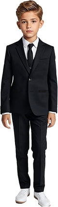 Boys Five Piece Modern Slim Fit Suit Set - Sharp, Comfortable Fit