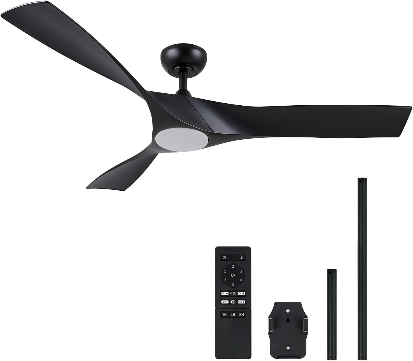 VONLUCE 52 Inch Ceiling Fan with Light and Remote Control
