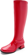 GOGO Boots for Women Knee High Low Block Heel Boots - Comfortable