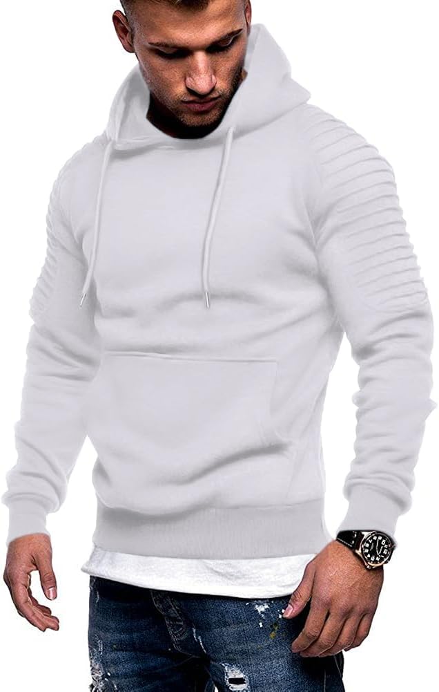 COOFANDY Mens Hoodie Sweatshirts Casual Drawstring Athletic Wear