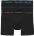 Calvin Klein Men's Cotton Stretch 3-Pack Low Rise Trunks (Style D7BL)