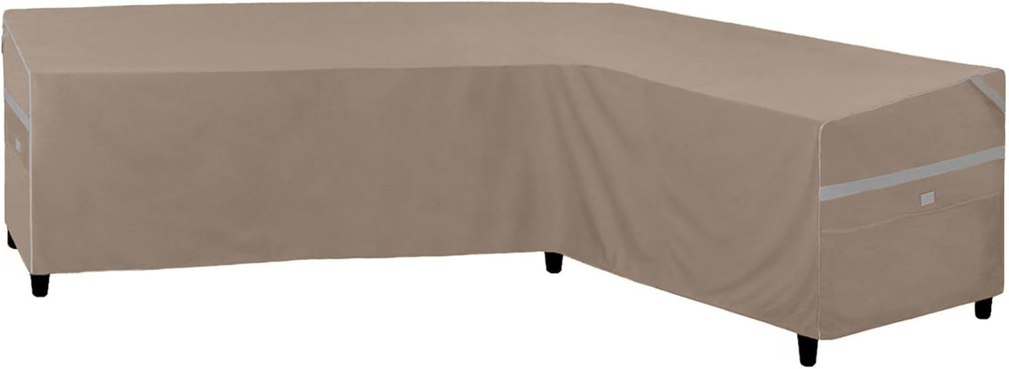 Heavy Duty Waterproof Patio Furniture Covers for L-Shaped Sofa