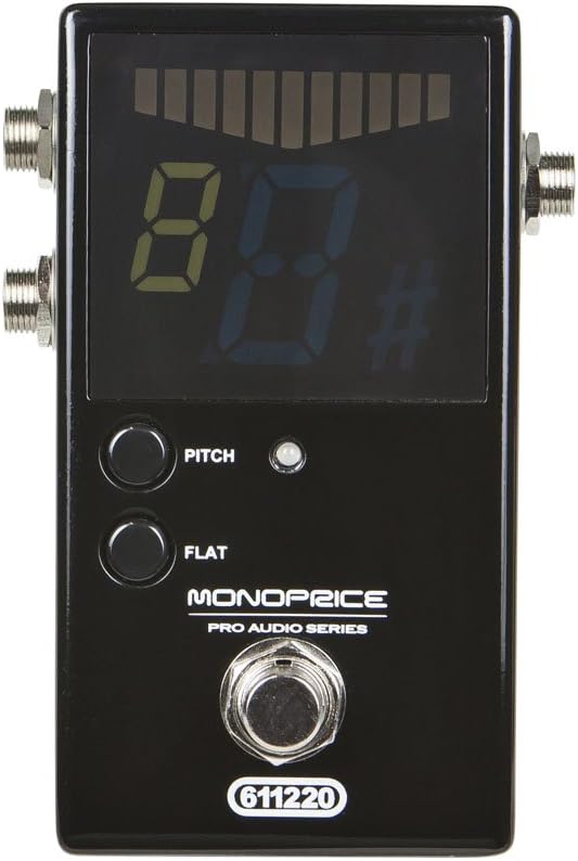 Monoprice Chromatic Pedal Tuner - Easy Bass/Guitar Tuning