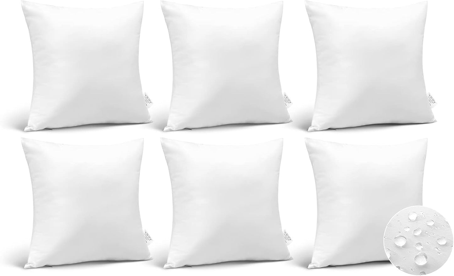 OTOSTAR Outdoor Waterproof Throw Pillow Inserts for Comfort