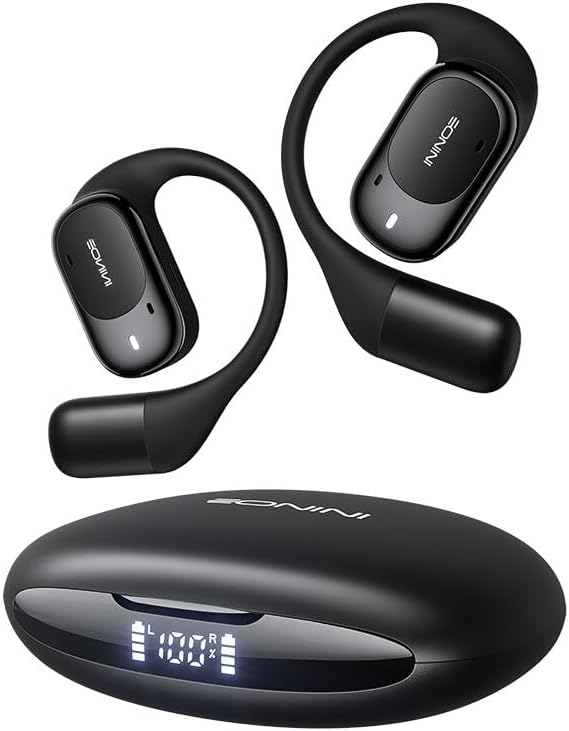 Eonini Open Ear Bluetooth Sport Earbuds - 40H Playtime & Clear Calls