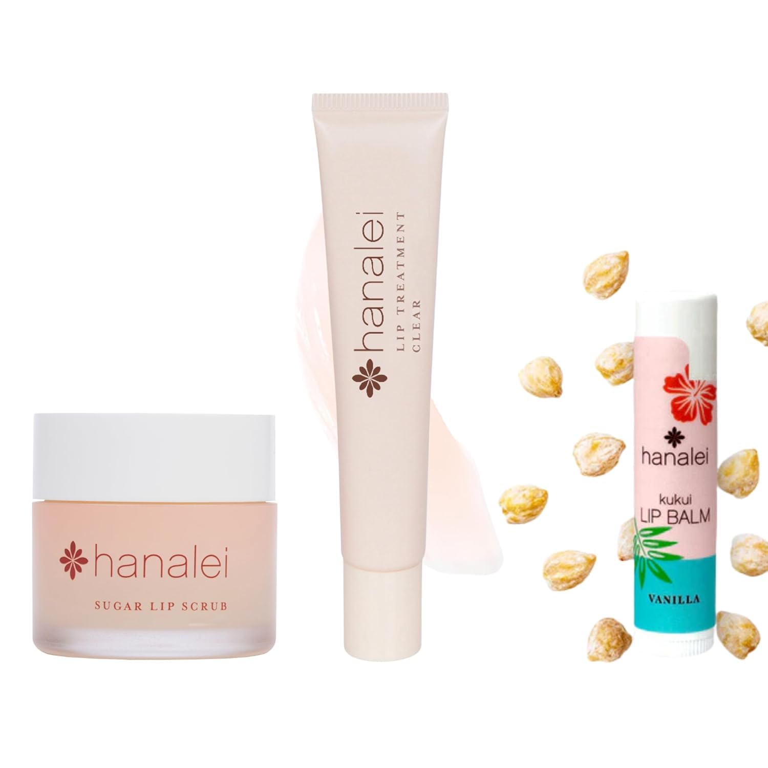 Hanalei Ultimate Lip Care Set for Exfoliating and Hydrating