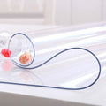 NECAUX Clear 36 x 51 in Table Cover Protector - Heavy Duty PVC