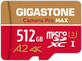 512GB GIGASTONE Micro SD Card [5-Yrs Free Data Recovery] Speed Up to 160MB/s