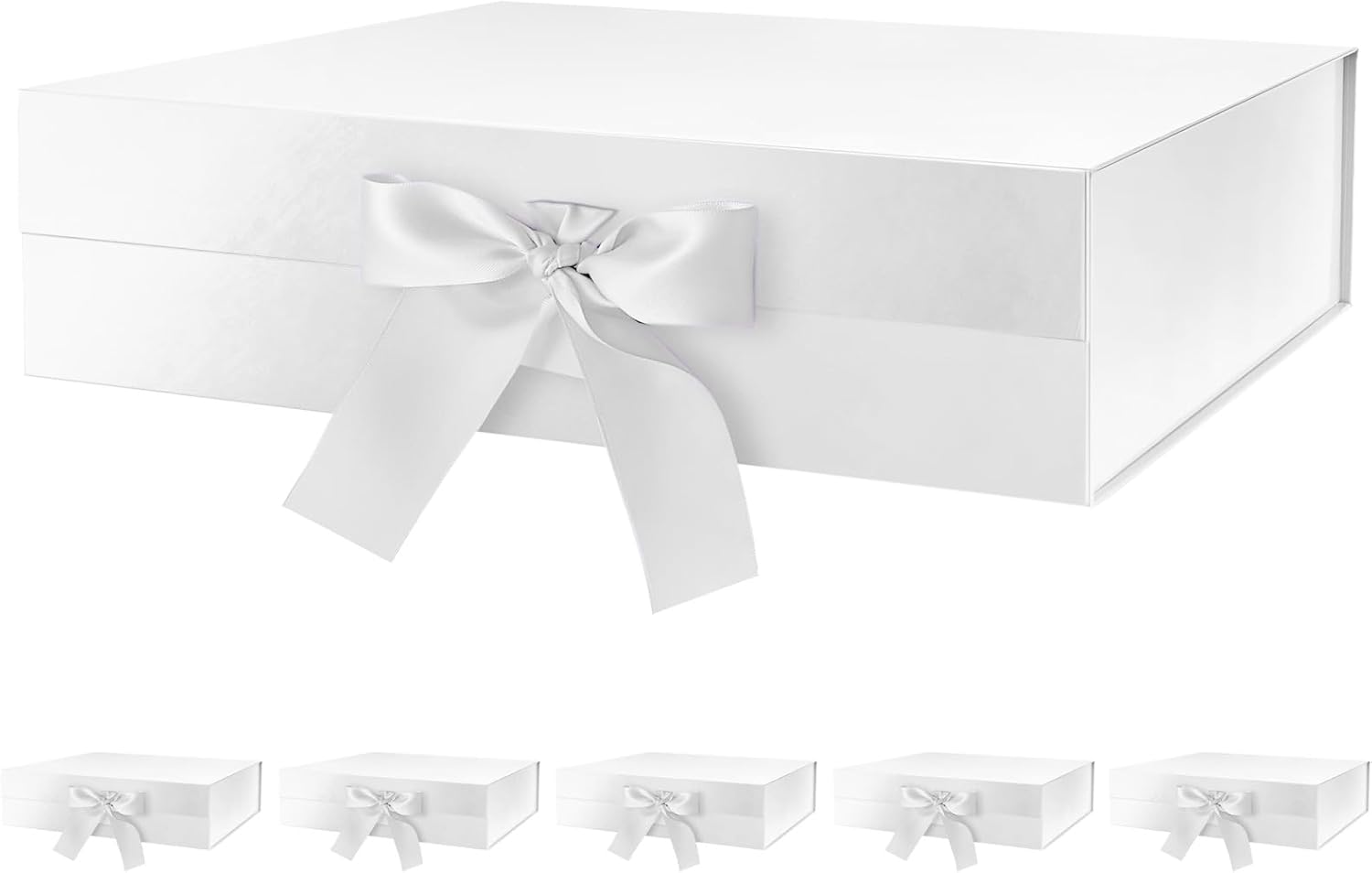 Large Gift Boxes with Lids for Present - 6 Pack 13x9.7x3.4 in