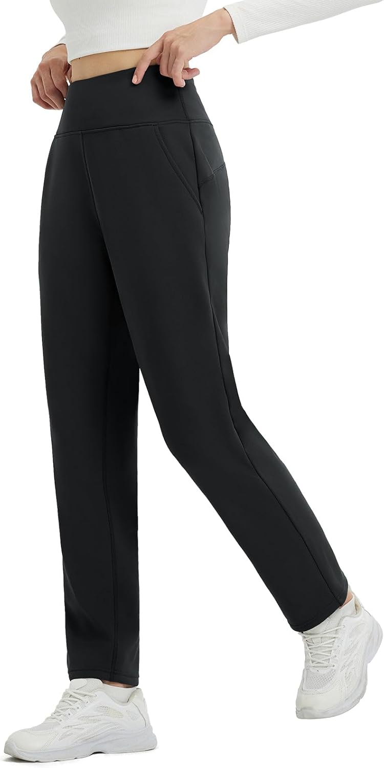 Fleece Lined Pants for Women - Warm Thermal Water Resistant