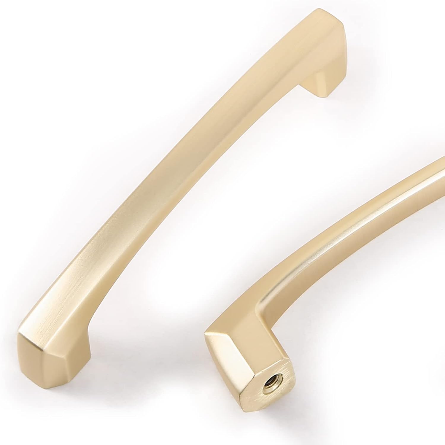 Brushed Brass Kitchen Cabinet Handles for Elegant Interiors