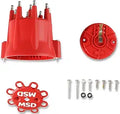 MSD Cap & Rotor Kit Red Finish - Replacement Kit Southwest
