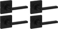 Kwikset Casey Interior Privacy Door Handle 4 Pack - Matte Black