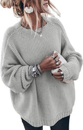 Women's Casual Oversized Mock Neck Sweater for Cozy Style