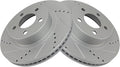 TRQ Front Performance Brake Rotors Set - G-Coated for Ford