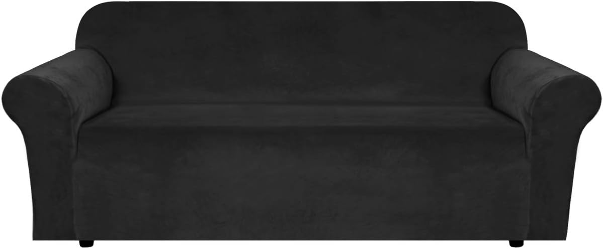 H.VERSAILTEX Stretch Velvet Sofa Covers for 3 Cushion Couch