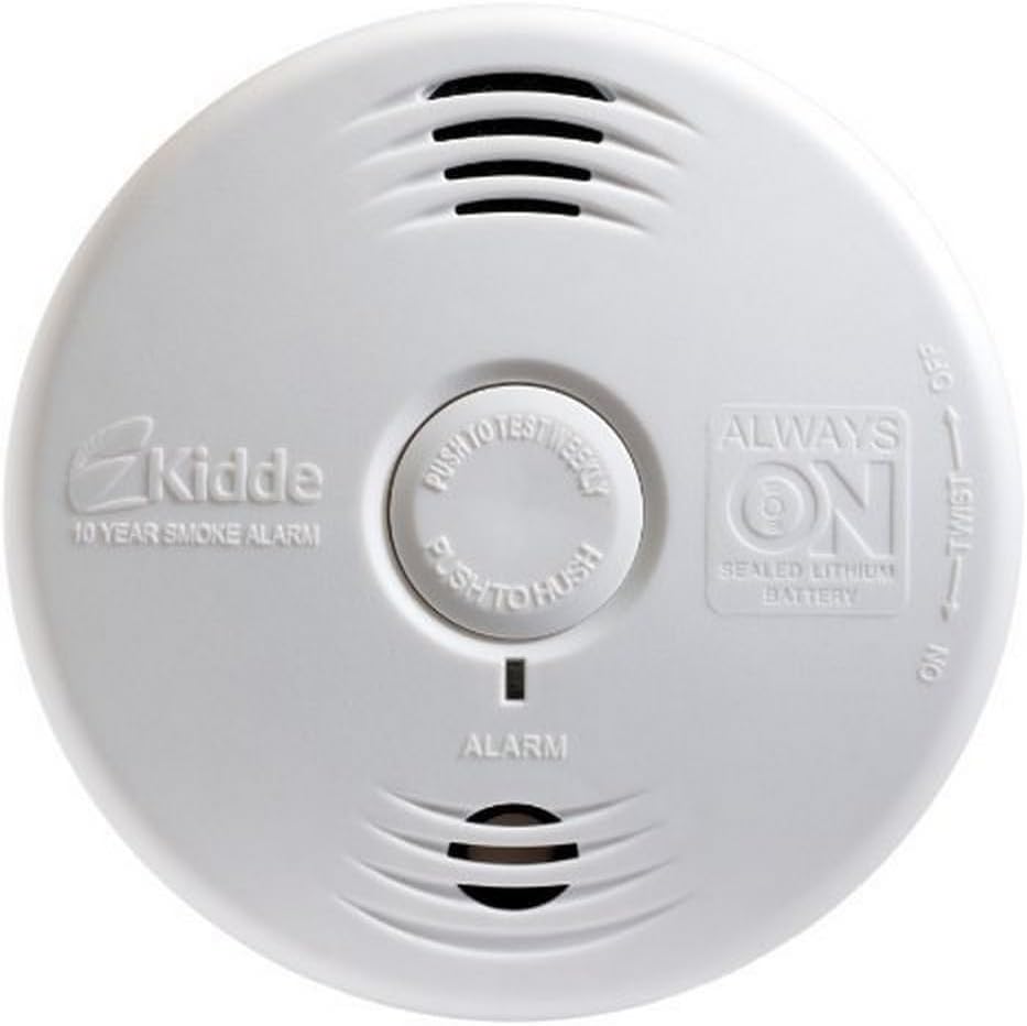 Kidde Smoke Detector with 10-Year Battery and Photoelectric Sensor