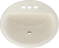 PROFLO PF194R 19ft Circular Drop In Bathroom Sink - Compact and Clean