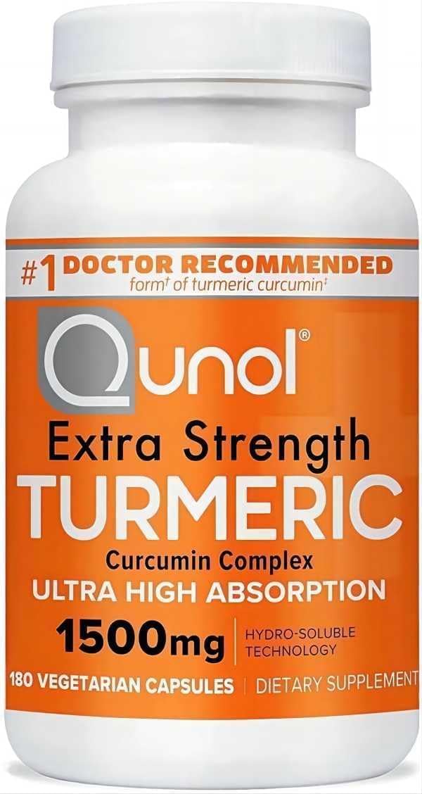 Qunols Turmeric Curcumin Supplement for Joint Support 180 Count