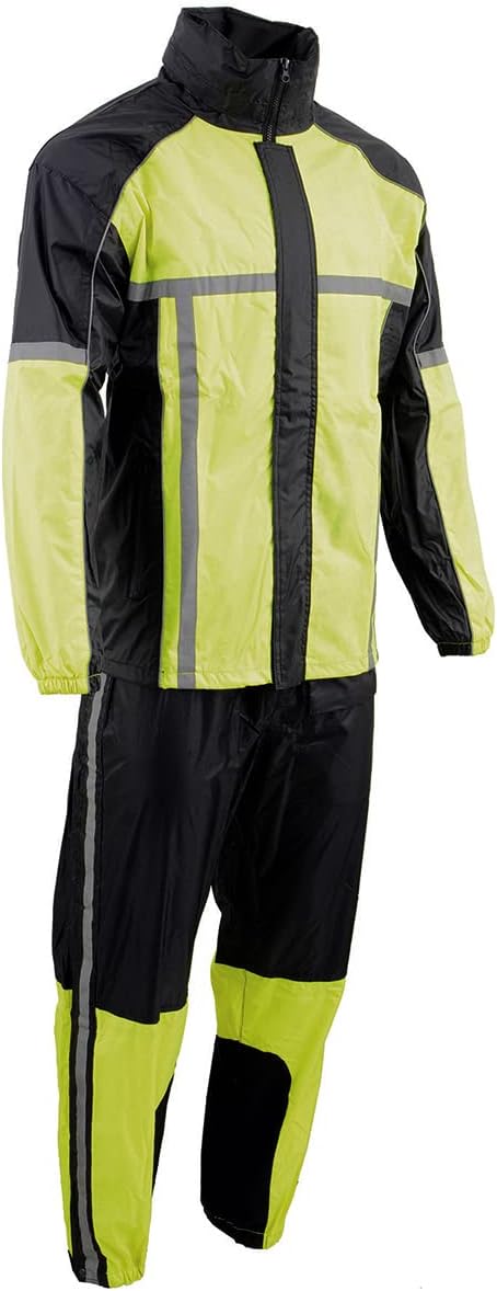 Milwaukee Leather MPM9510 Men's Black Motorcycle Rain Suit Review