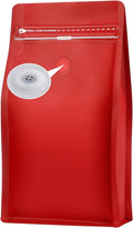 Coffee Bags with Valve 100pcs 16oz Flat Bottom - Fresh Storage