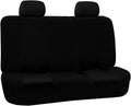 Car Seat Cover Rear Bench Universal Fit - Durable Black Protector