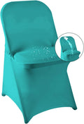magalo Turquoise Spandex Folding Waterproof Chair Cover 20 Pack