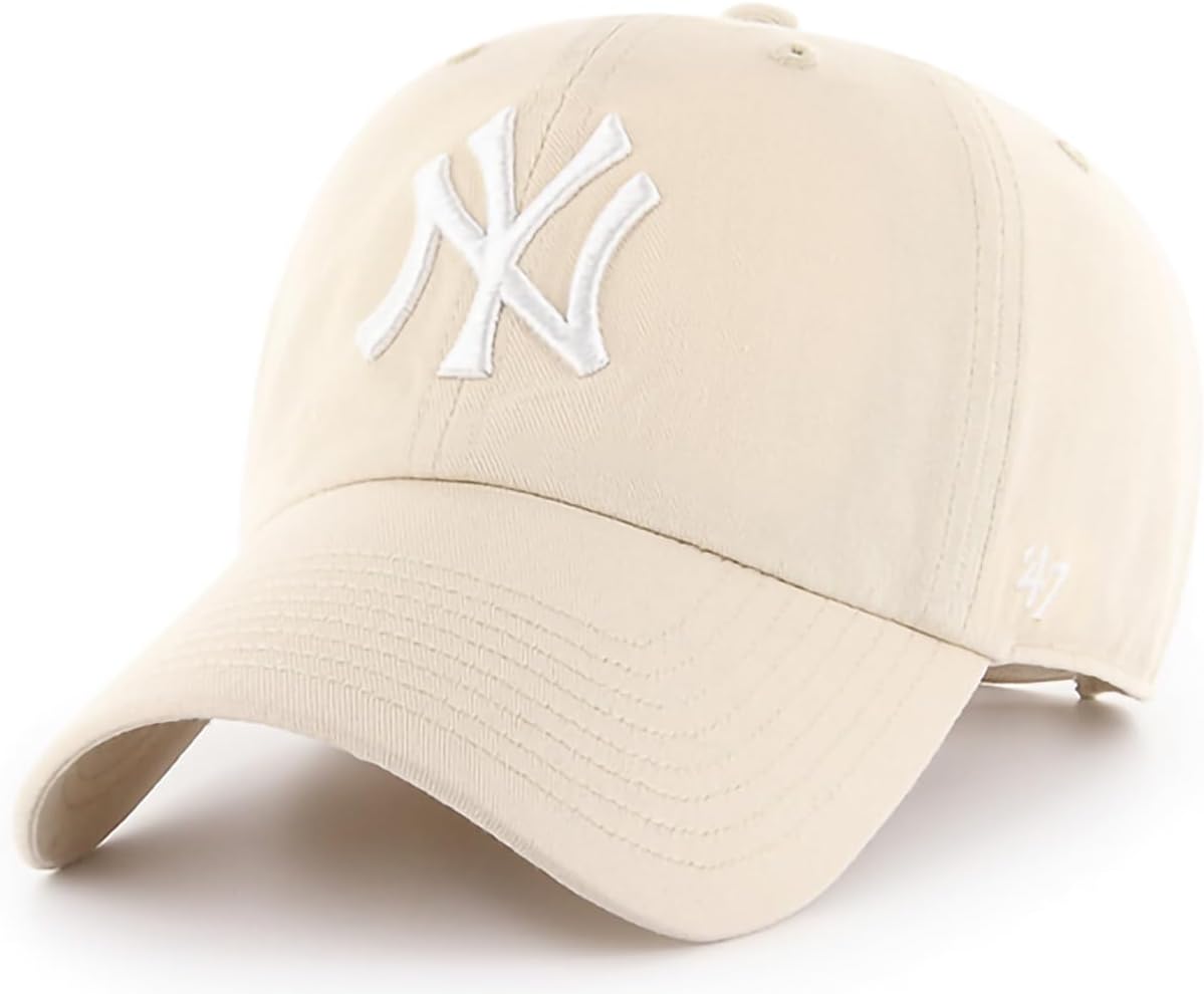 47 MLB Natural Clean Up Adjustable Hat for New York Yankees