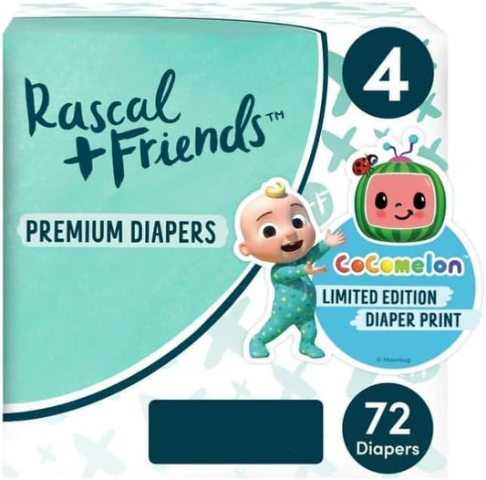 Ultimate Comfort: Rascal + Friends Size 4 Diapers, 72 Count