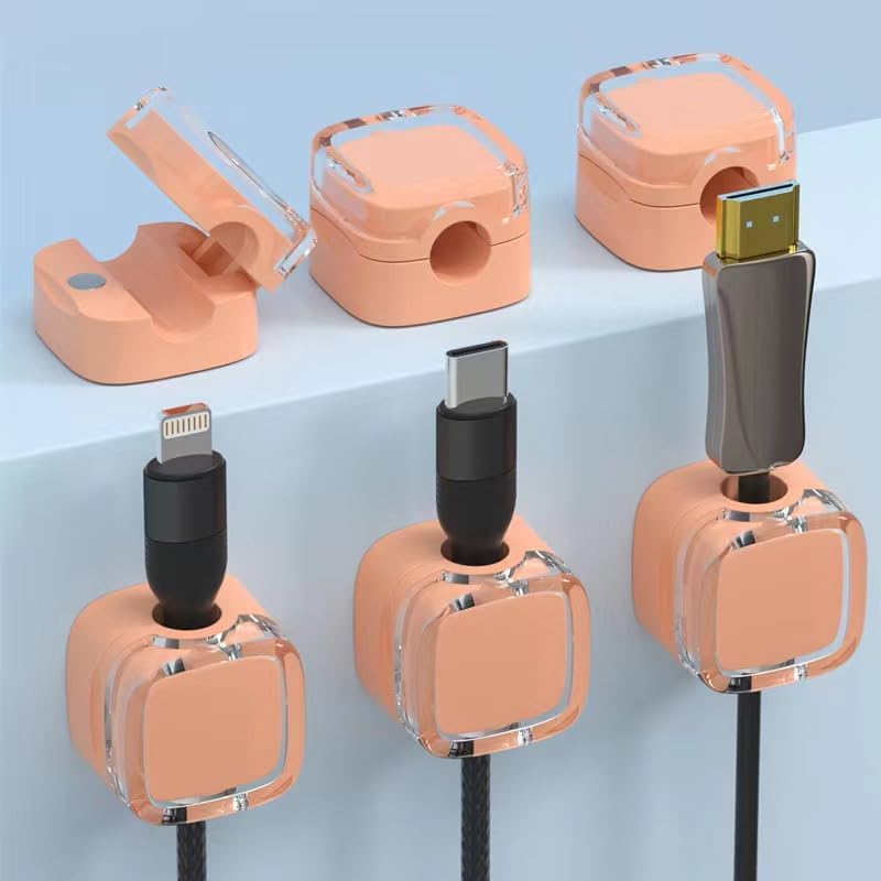 Magnetic Cable Clips for Easy Organization