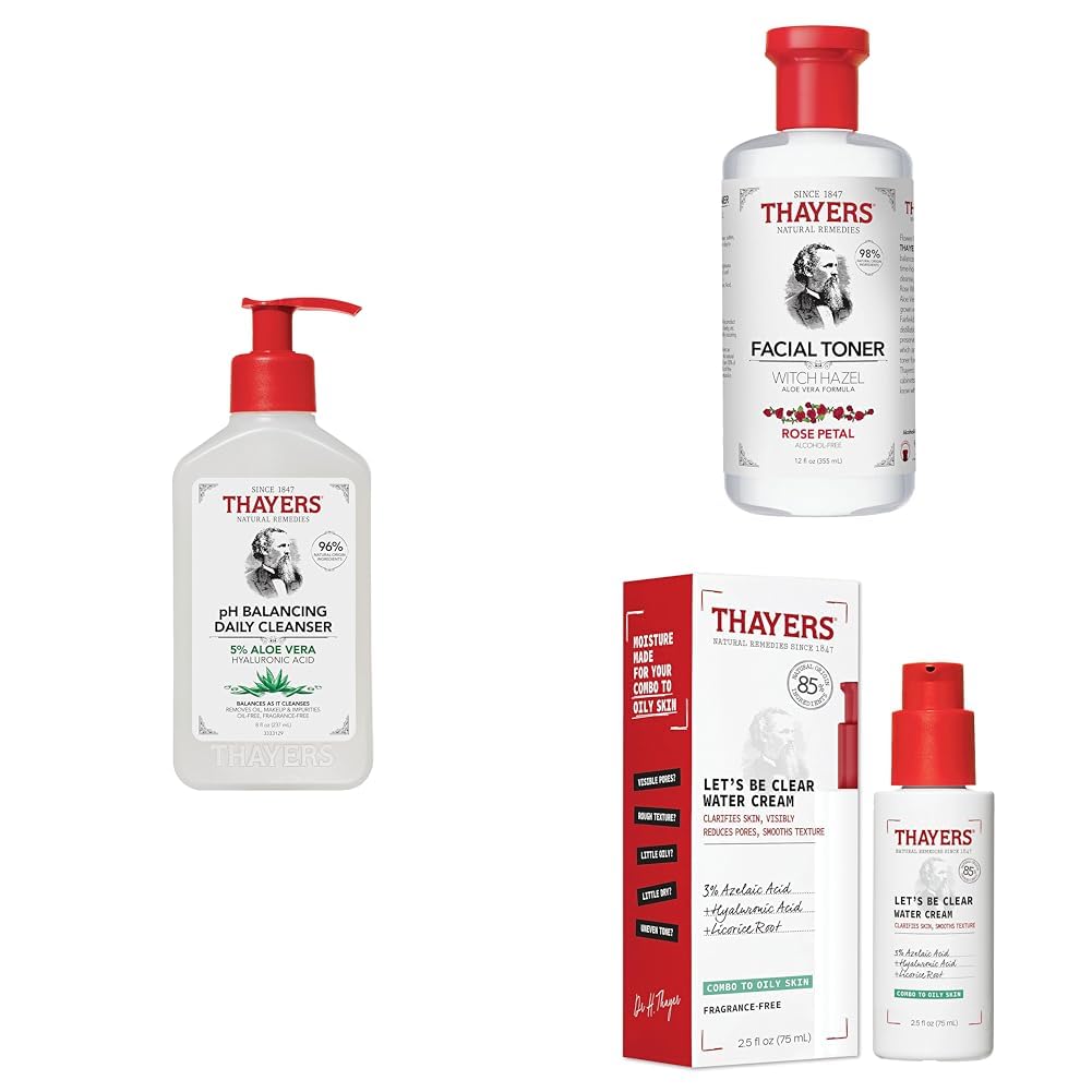 THAYERS pH Cleanser and Toner Set for Balanced Skin Care
