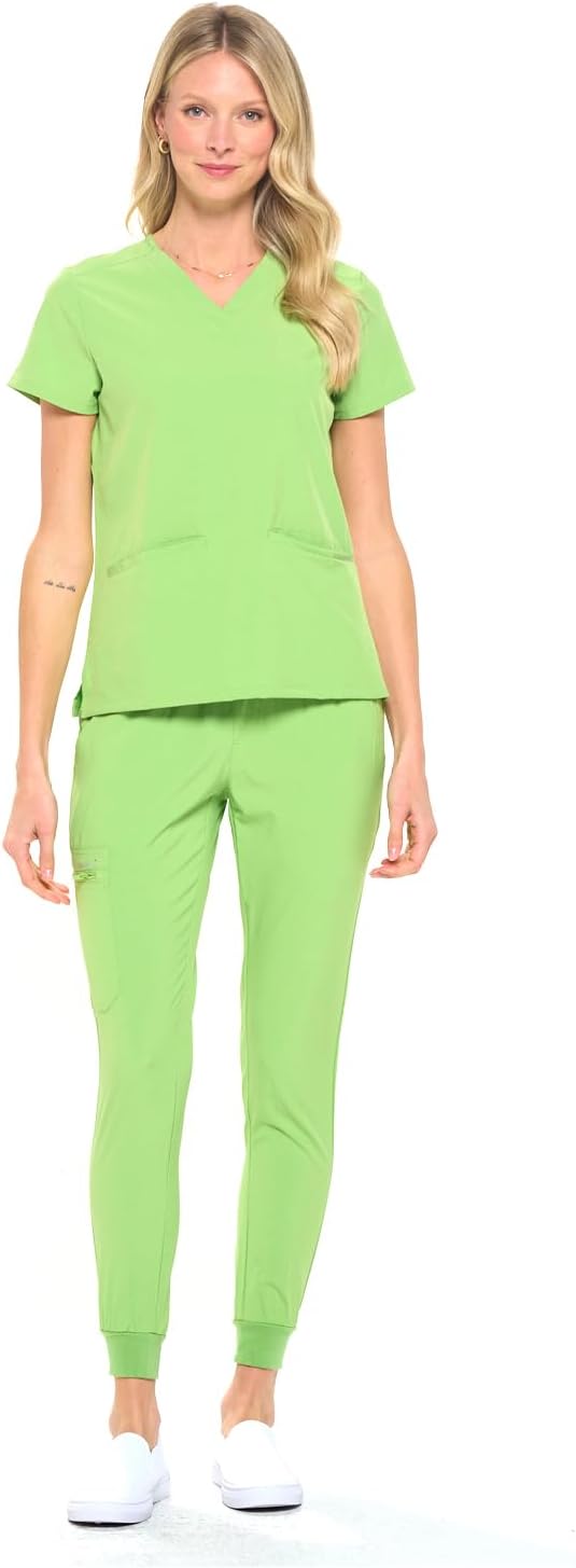 DAGACCI Jogger Scrub Set for Women and Men - 4-Way Stretch
