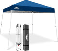 10x10 Slant Leg Pop-up Canopy Tent Dark Blue - Quick One Person Setup