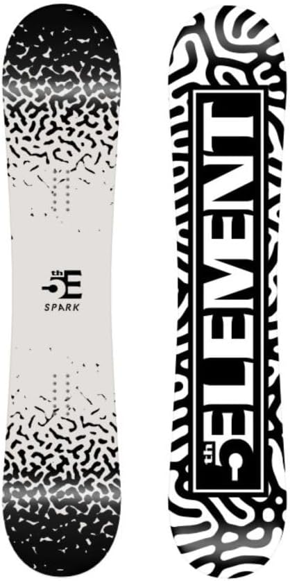 5th Element Spark Snowboard: EZ Rocker, Metal Edges, Perfect for Beginners!