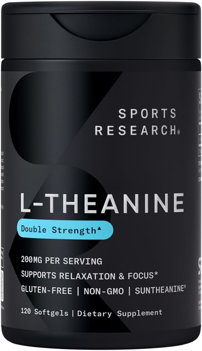 L-Theanine 200mg Supplement for Focus, Relaxation & Alertness